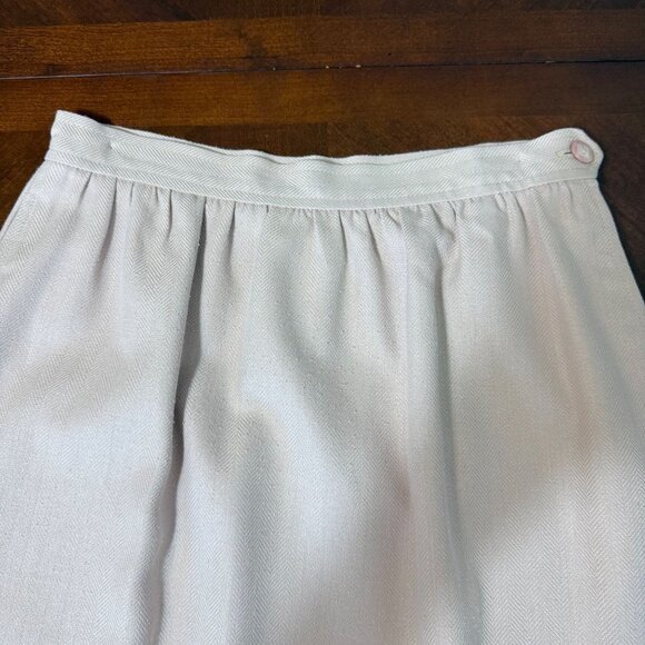 vintage 80''s Evan-Picone Womens Skirt Pink wool Silk Blend sz Small - Picture 8 of 9